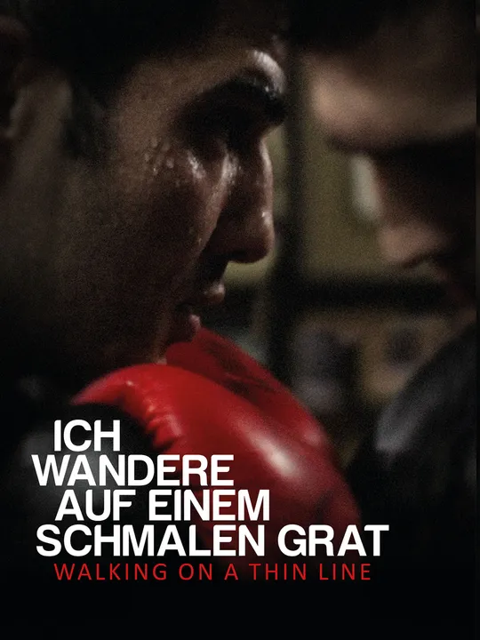 Ich wandere auf einem schmalen Grat